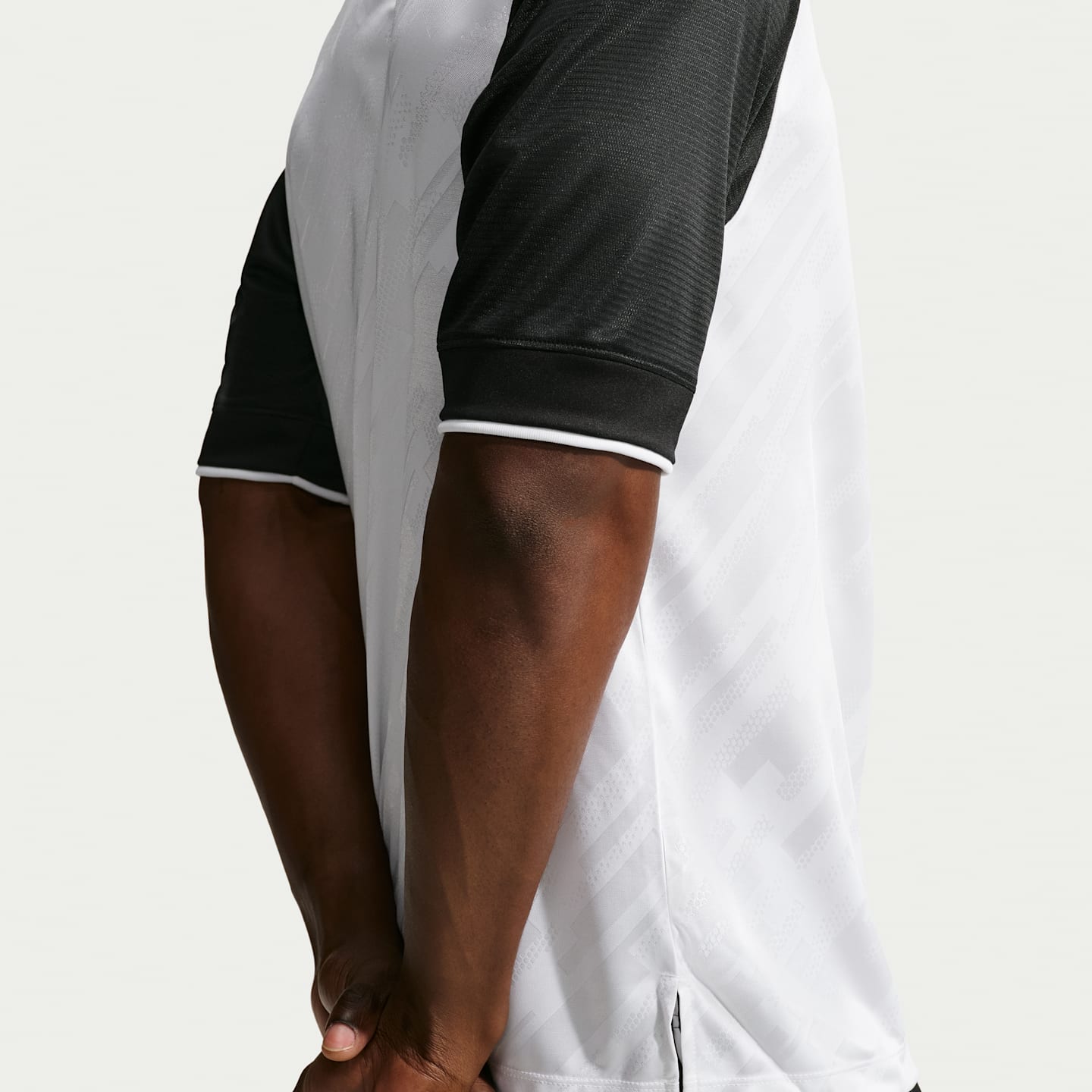 Мужской топ Nike Premier Dri-FIT Soccer Loose Jersey, цвет: Белый / Чёрный — фото 2