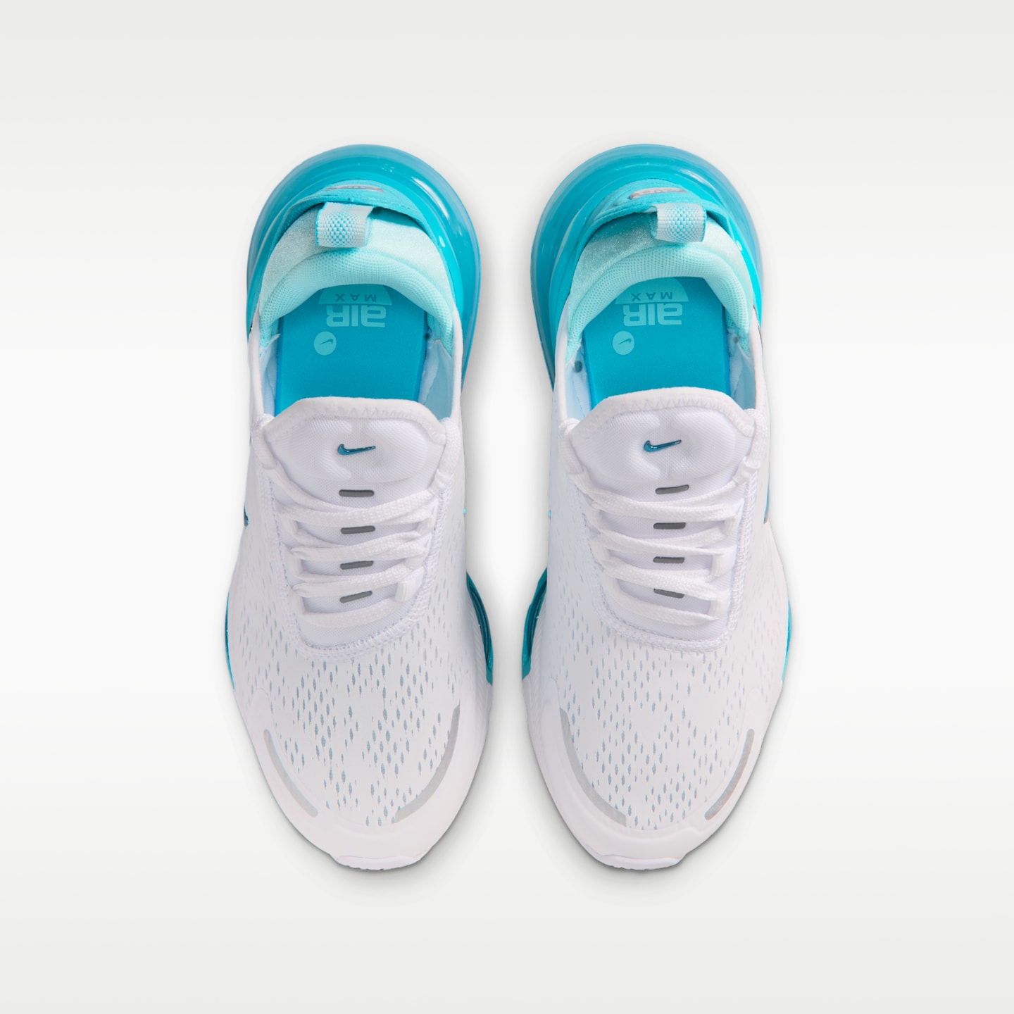 Детские кроссовки Nike Air Max 270 Premium, цвет: Белый / Бирюзовый — фото 4