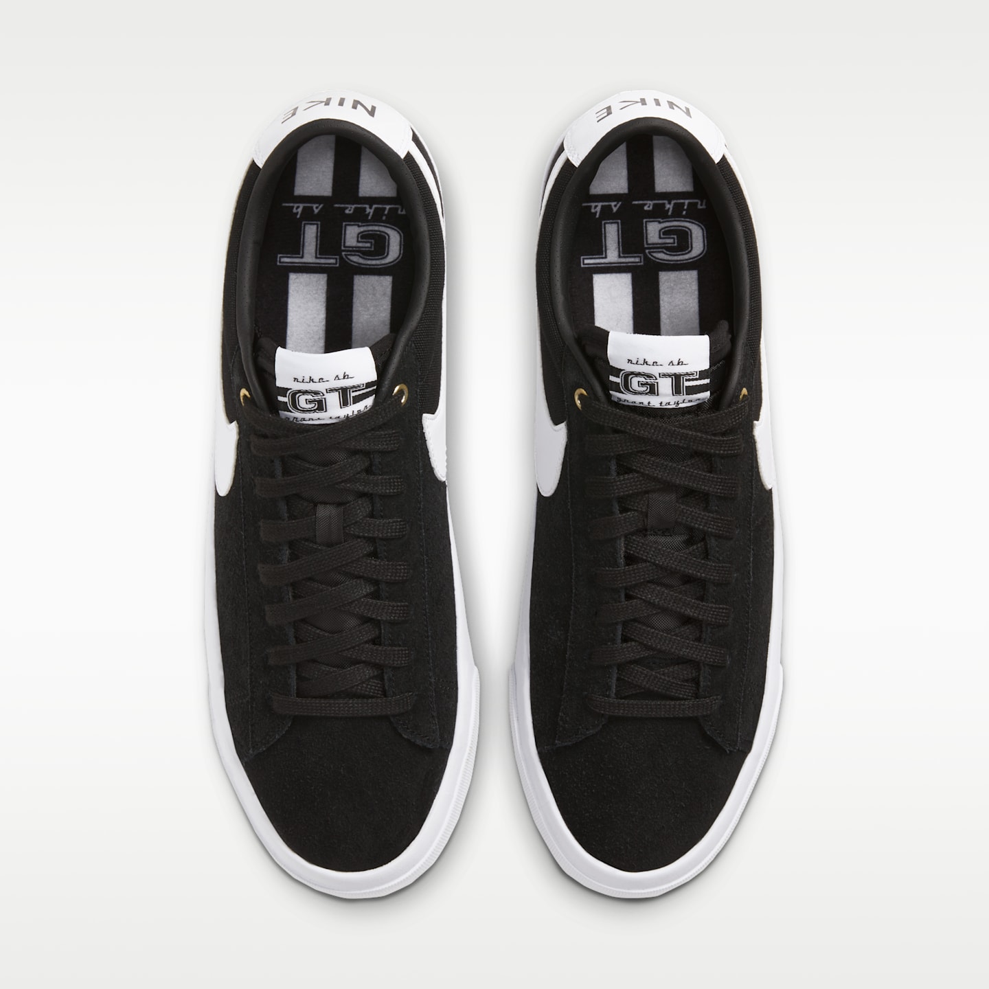Пиджак Nike SB Zoom Blazer Low Pro GT Skate Shoes, цвет: Чёрный / Карамельный коричневый — фото 4
