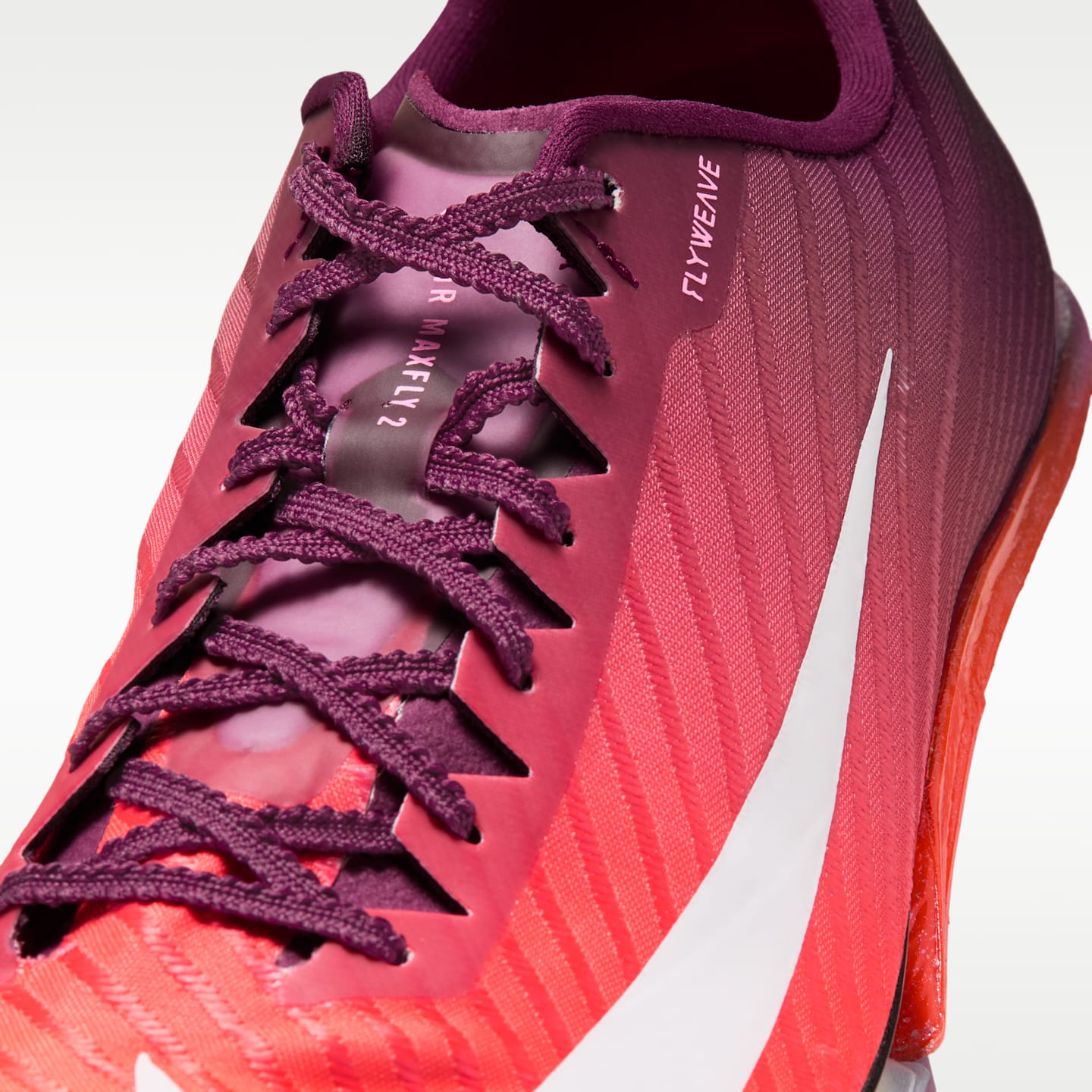 Мужские кроссовки Nike Maxfly 2 Track & Field Sprinting Spikes, цвет: Бордо / Яркий малиновый — фото 8