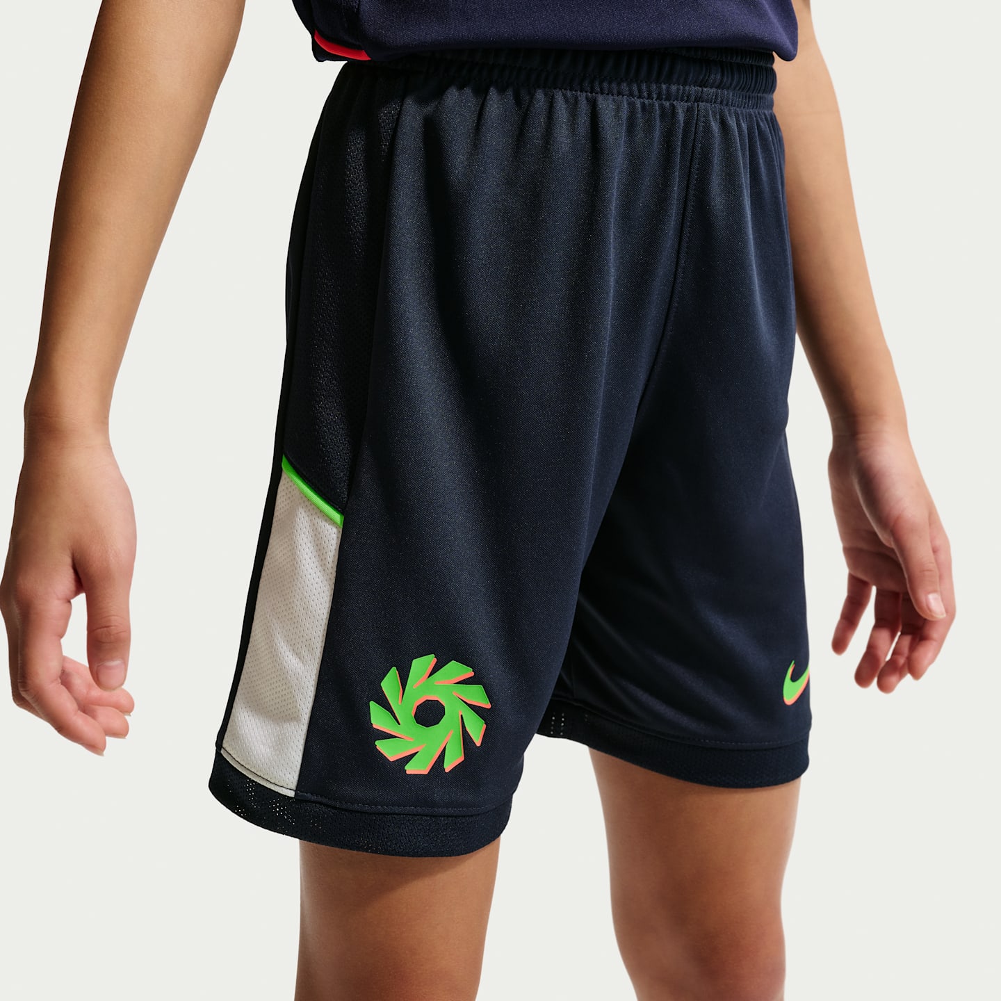 Детские футбольные шорты Nike Erling Haaland Academy Dri-FIT, цвет: Обсидиановый / Белый — фото 3