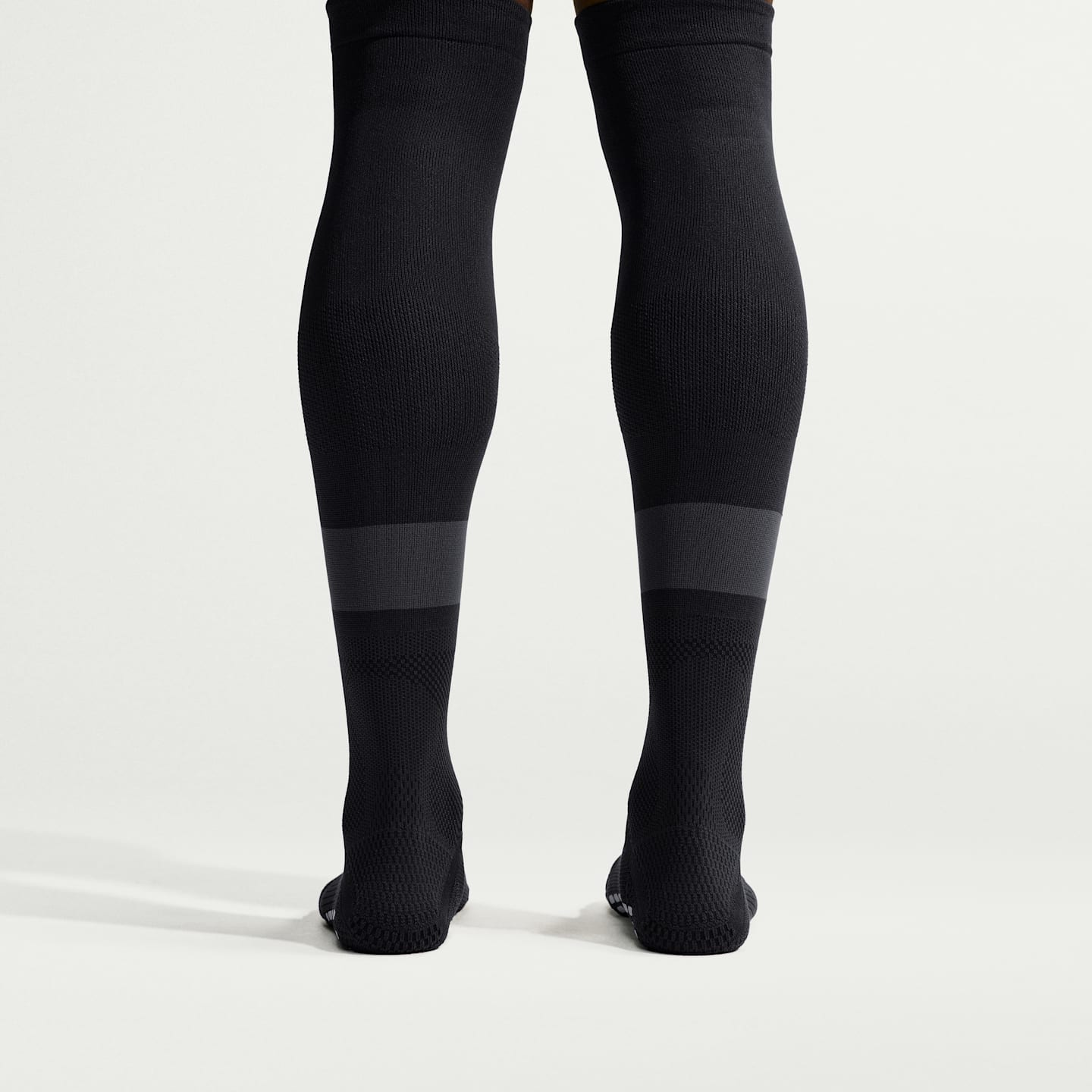 Футбольные гетры Nike VaporFast до колена, 1 пара, цвет: Чёрный / Волчий серый — фото 3