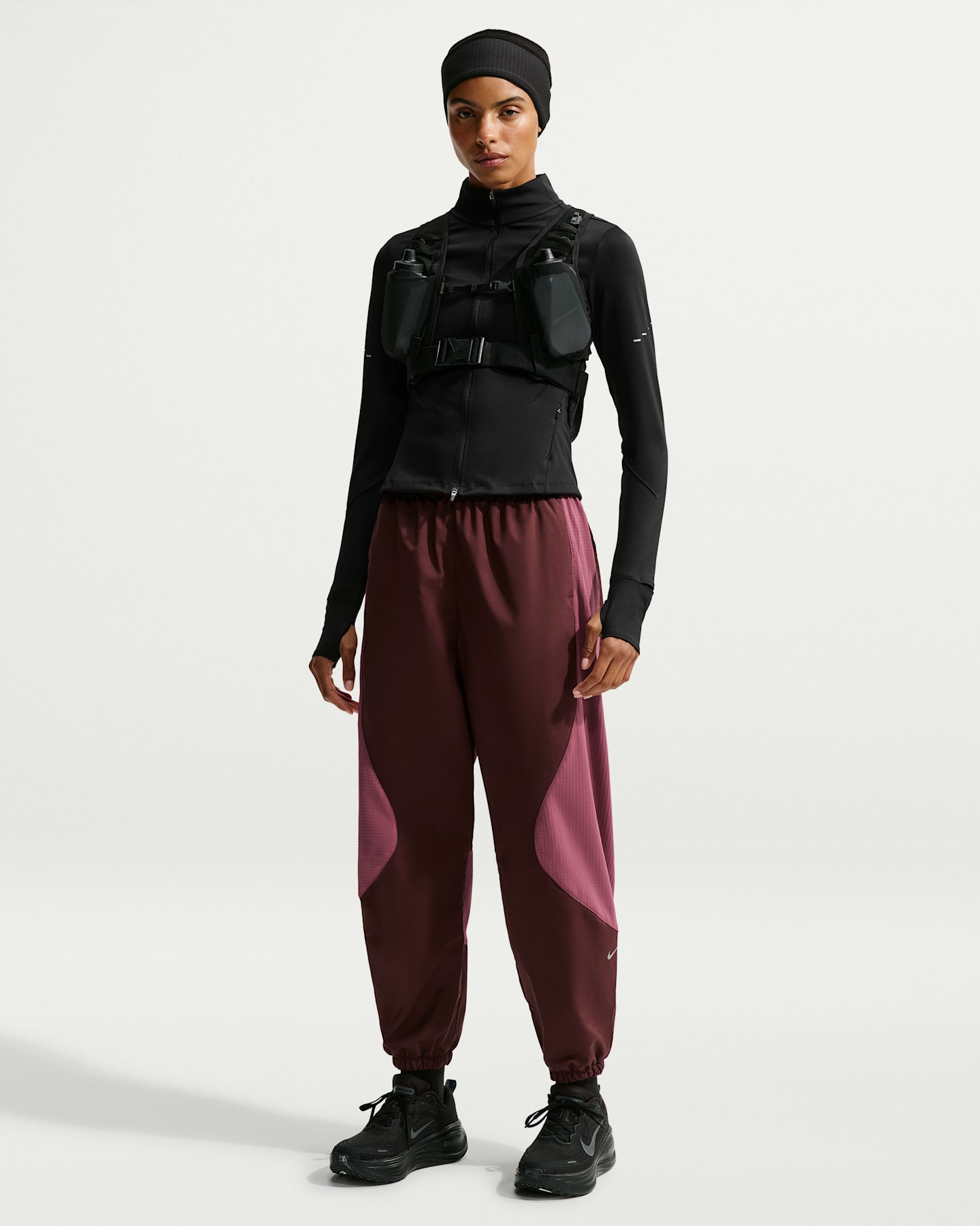 Женские брюки Nike Swift Therma-FIT Running, цвет: Розовый дымчатый — фото 6