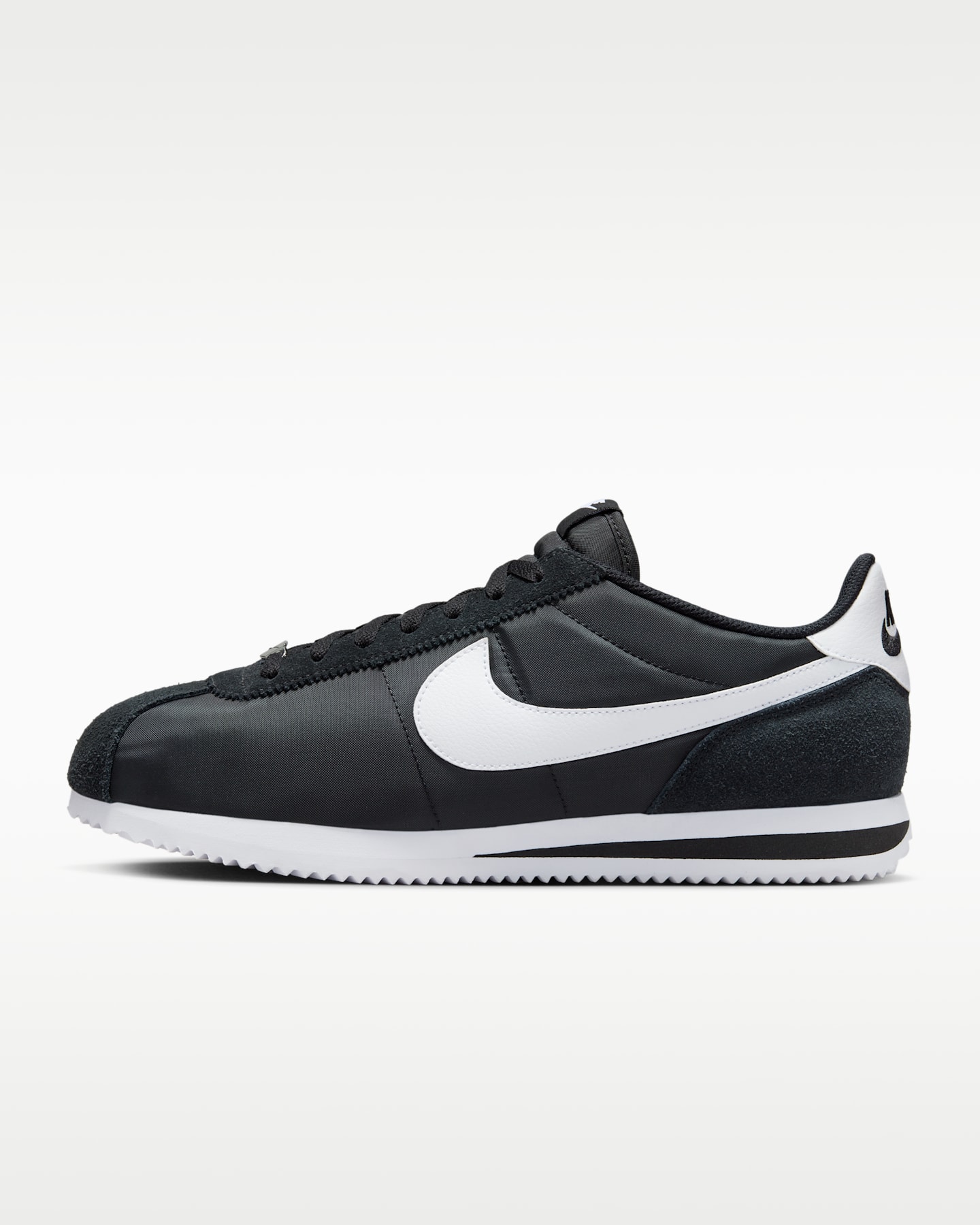 Мужские кроссовки Nike Cortez Textile, цвет: Чёрный / Белый — фото 9