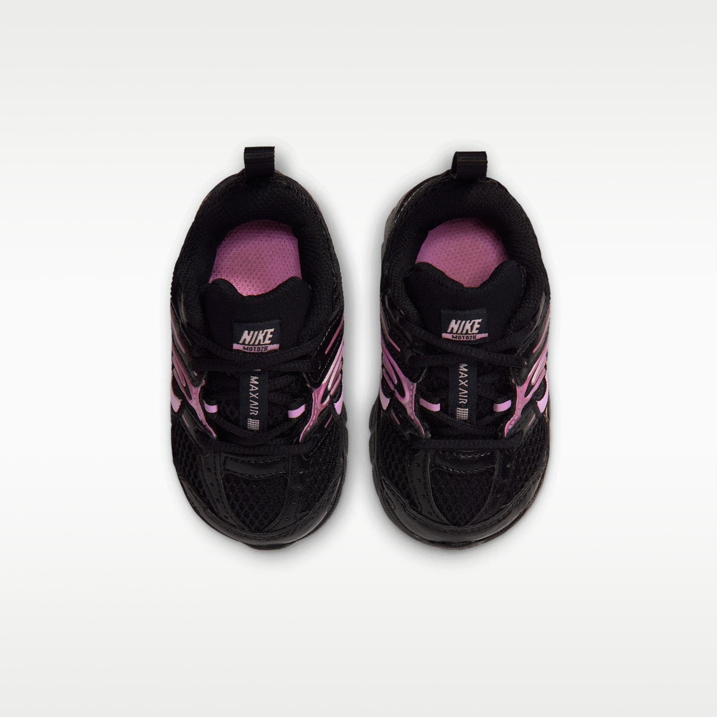 Детские кроссовки Nike Air Max Moto 2K Baby/Toddler, цвет: Чёрный / Розовый — фото 4