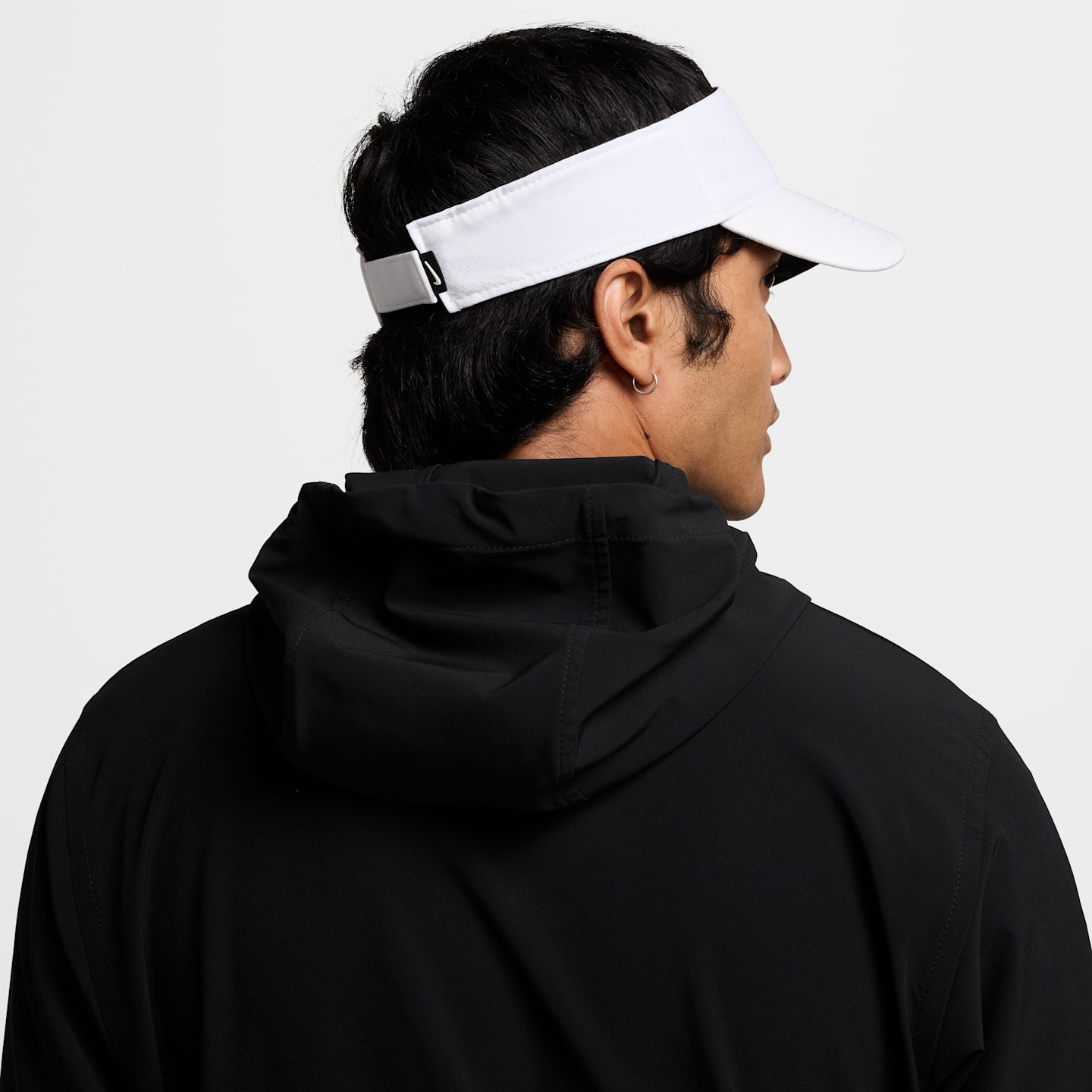 Козырёк Nike Ace Dri-FIT, цвет: Белый / Антрацитовый — фото 2
