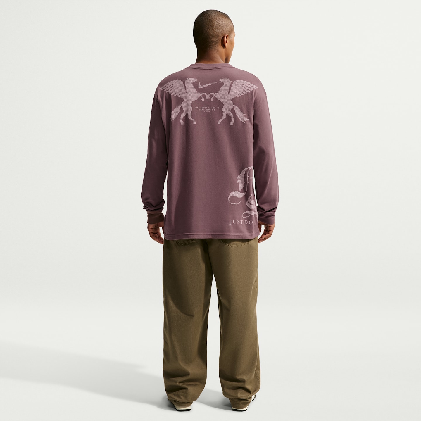 Мужская футболка Nike Sportswear Long-Sleeve, цвет: Tattoo — фото 5