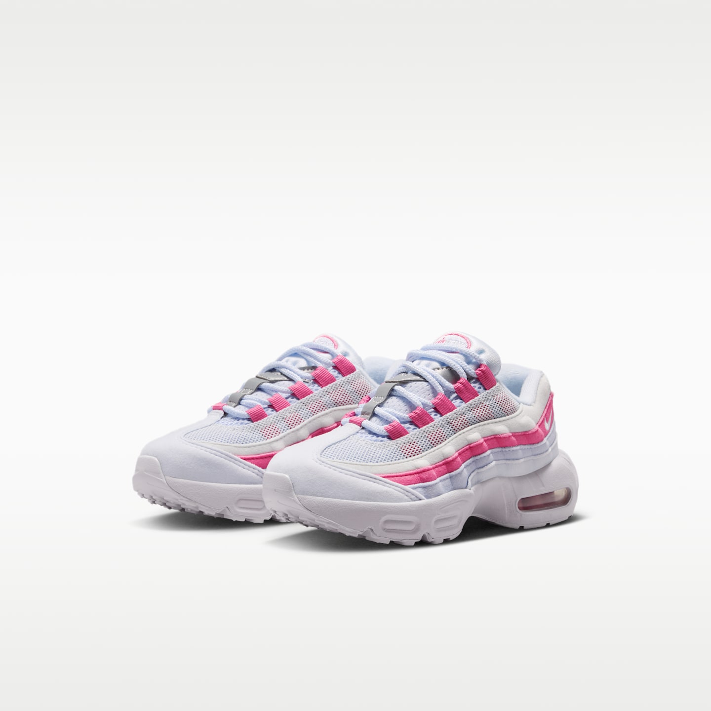 Детские кроссовки Nike Air Max '95, цвет: Серый / Пионовый — фото 5