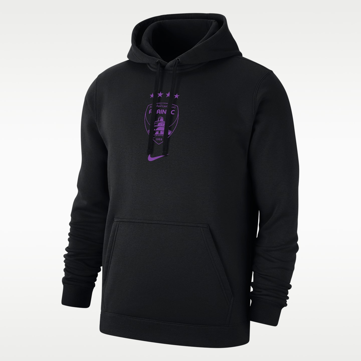 Мужская футбольная флисовая худи Nike Al Ain FC Club, цвет: Чёрный