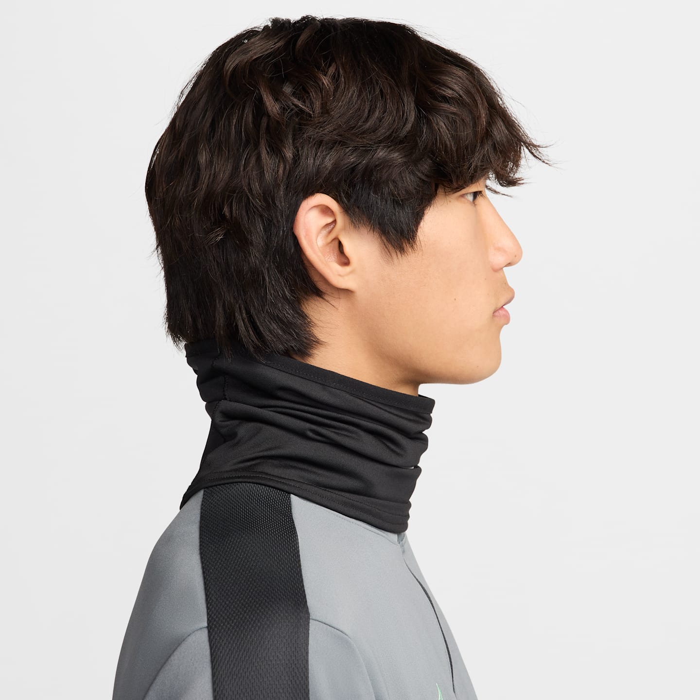 Утеплитель для шеи Nike Academy Dri-FIT для футбола, цвет: Чёрный / Белый — фото 3