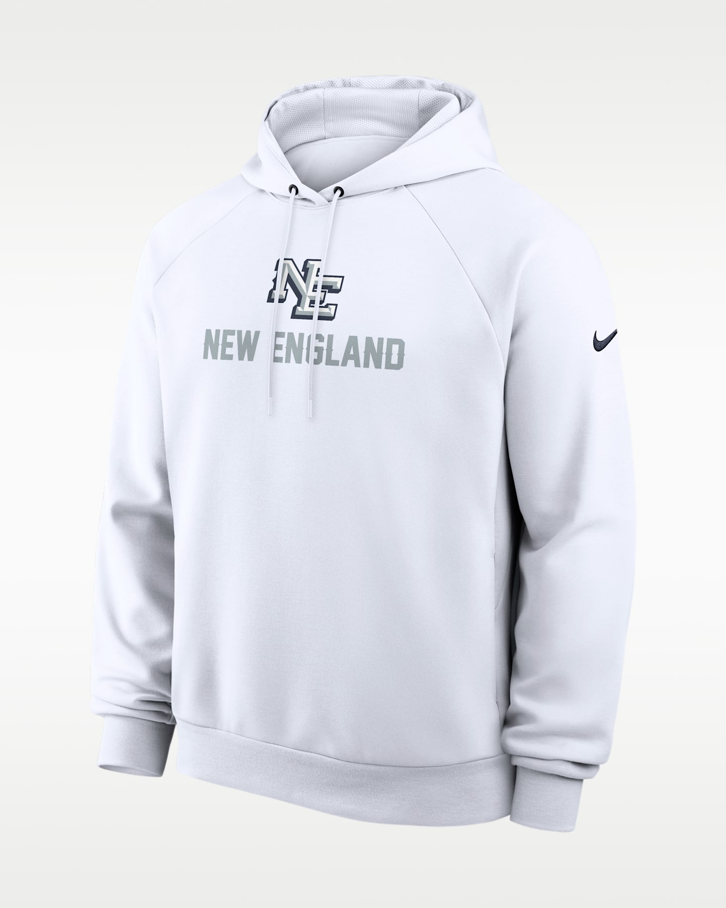 Мужское худи Nike New England Patriots Rivalries Collection Primary Dri-FIT NFL Pullover, цвет: Белый — фото 3