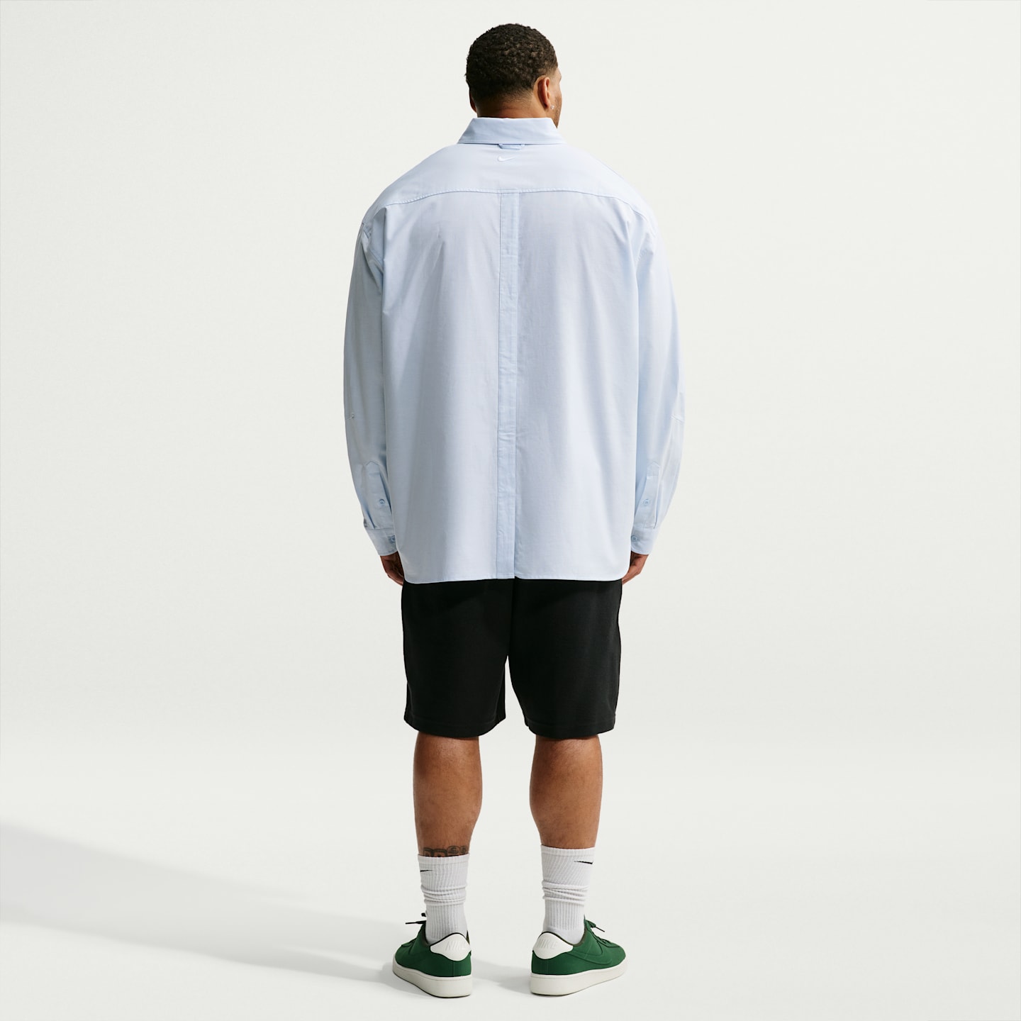 Мужская оксфордская рубашка с длинным рукавом Nike Club Rules, цвет: Синий — фото 11