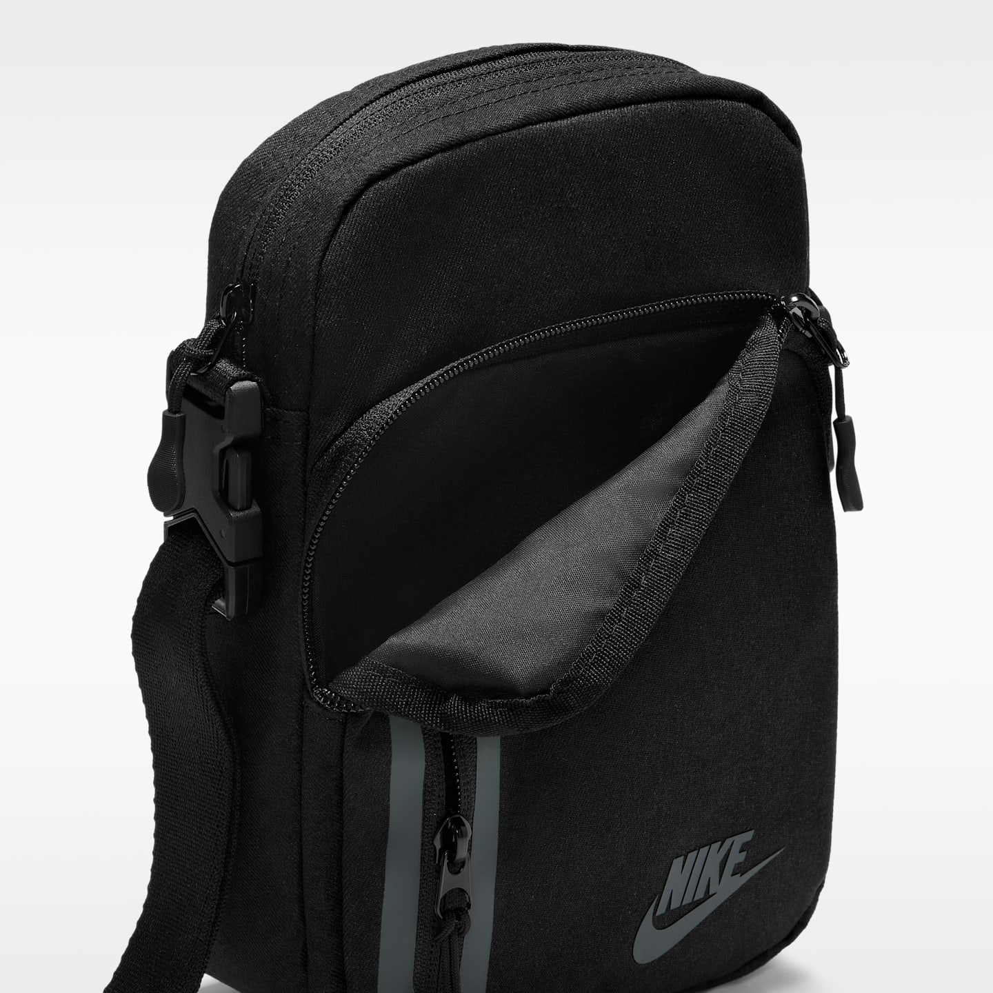 Сумка через плечо Nike Elemental Premium, 4 л, цвет: Чёрный / Антрацитовый — фото 6