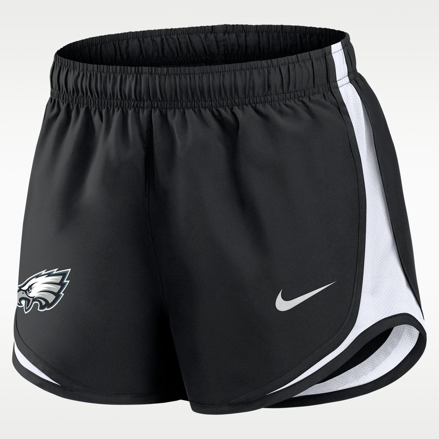 Женские шорты Nike Philadelphia Eagles Tempo Dri-FIT NFL, цвет: Чёрный / Белый — фото 1