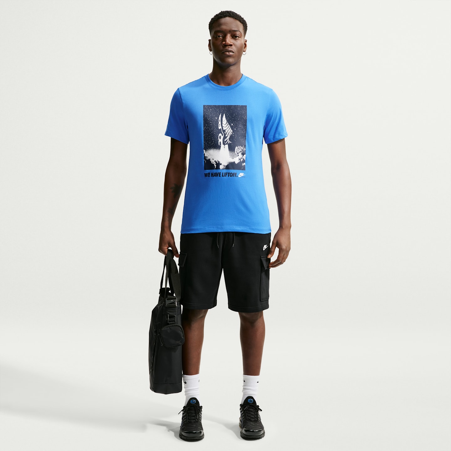 Мужская футболка Nike Sportswear, цвет: Синий — фото 4