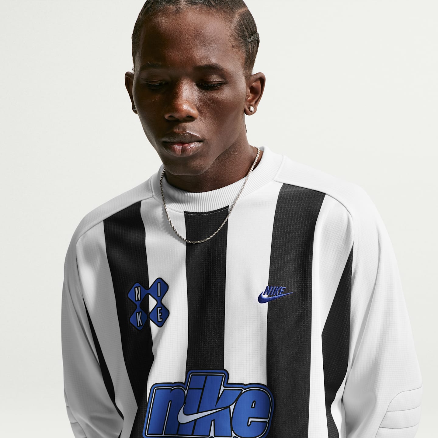 Мужской топ Nike Sportswear Club Goalie Top, цвет: Чёрный / Белый — фото 3