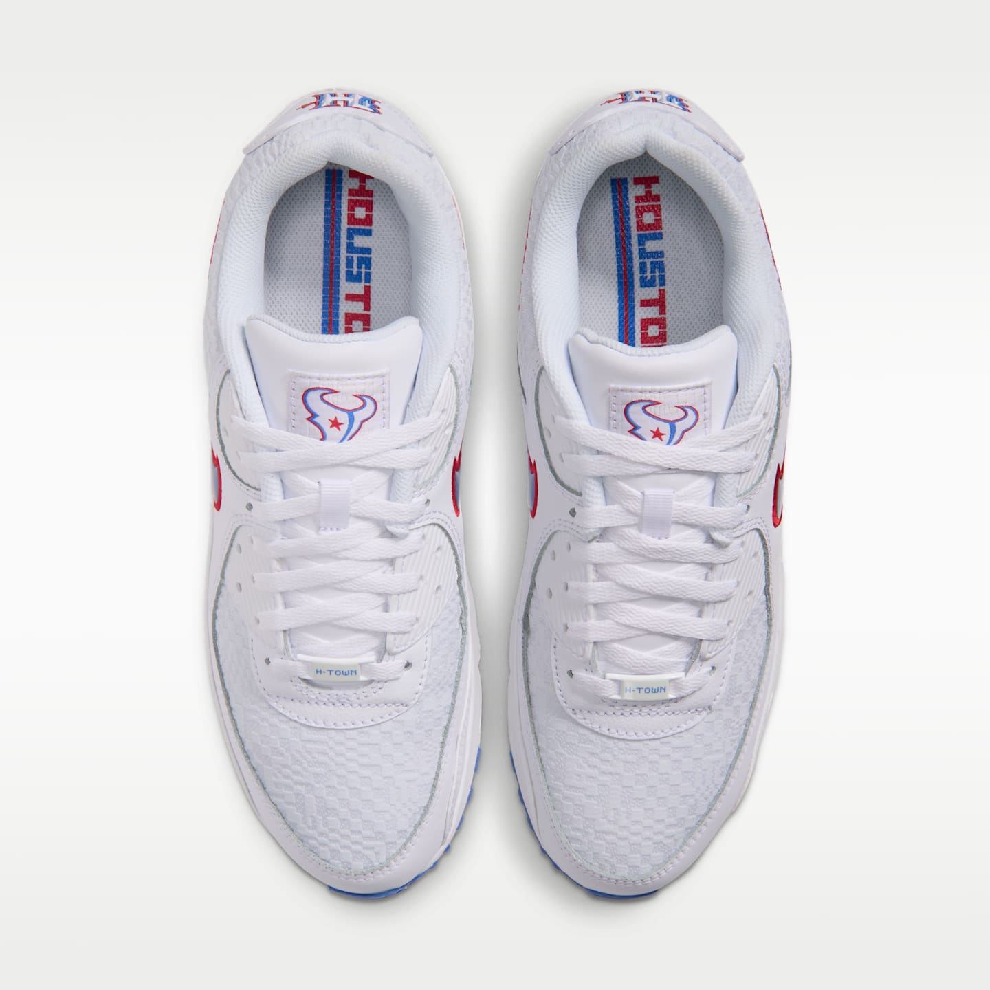 Мужские кроссовки Nike Air Max 90 (Houston Texans) NFL, цвет: Белый / Синий — фото 4
