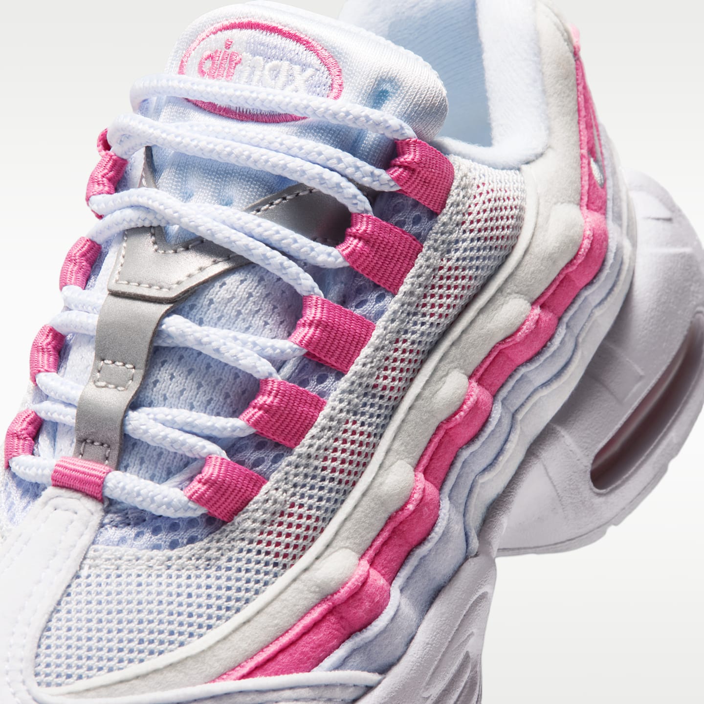 Детские кроссовки Nike Air Max '95, цвет: Серый / Пионовый — фото 7