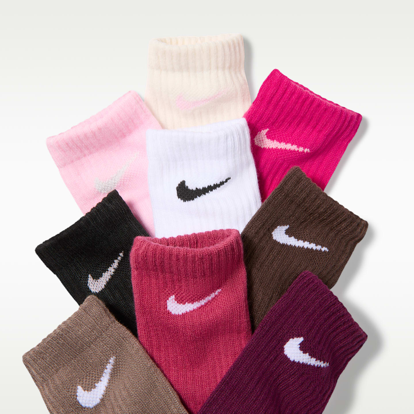 Детские кроссовки Nike Holiday Crew Boxed Set (9 Pairs), цвет: Fireberry — фото 2