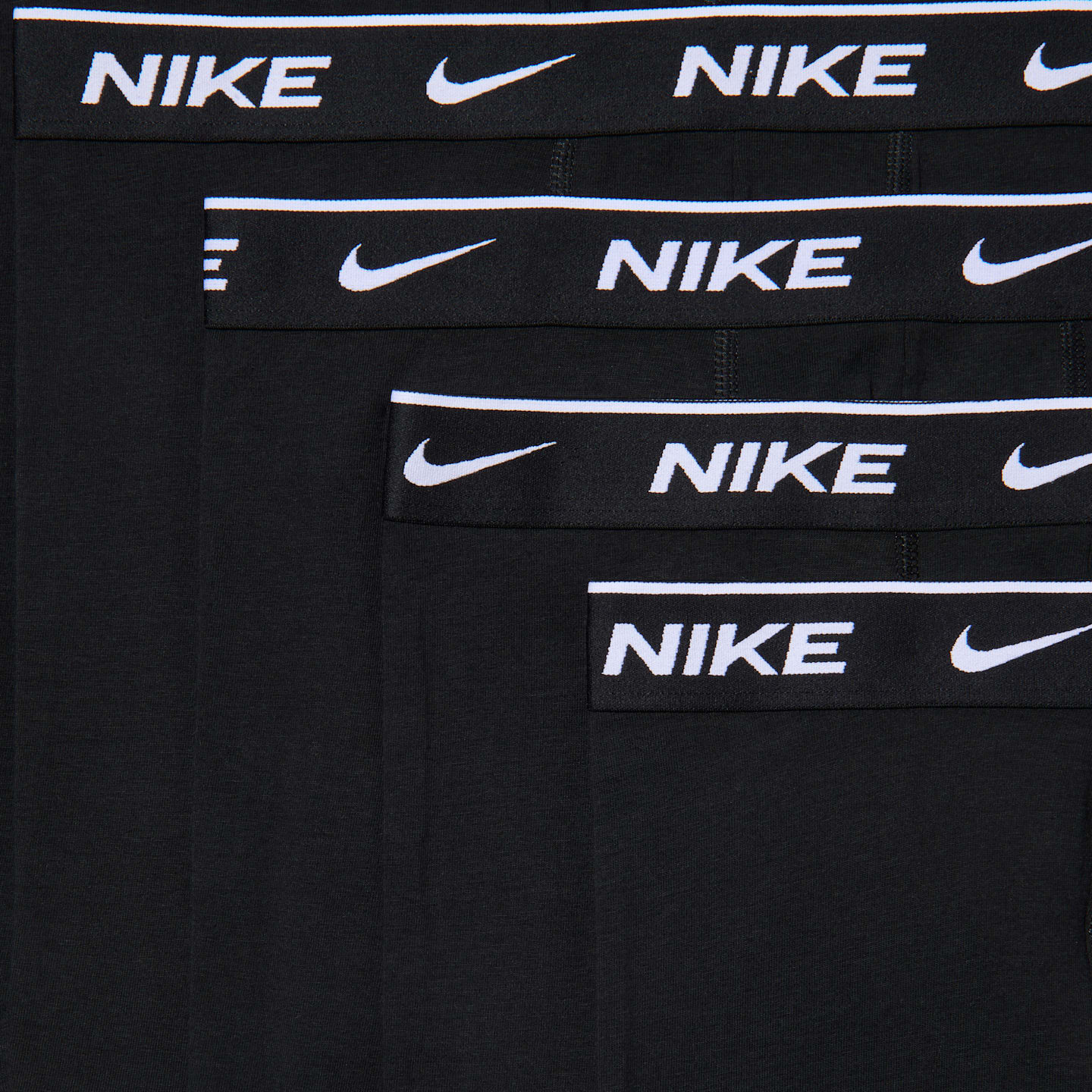 Мужские боксеры-брифы Nike Essential Cotton Stretch Dri-FIT, набор из 5 шт, цвет: Чёрный — фото 7