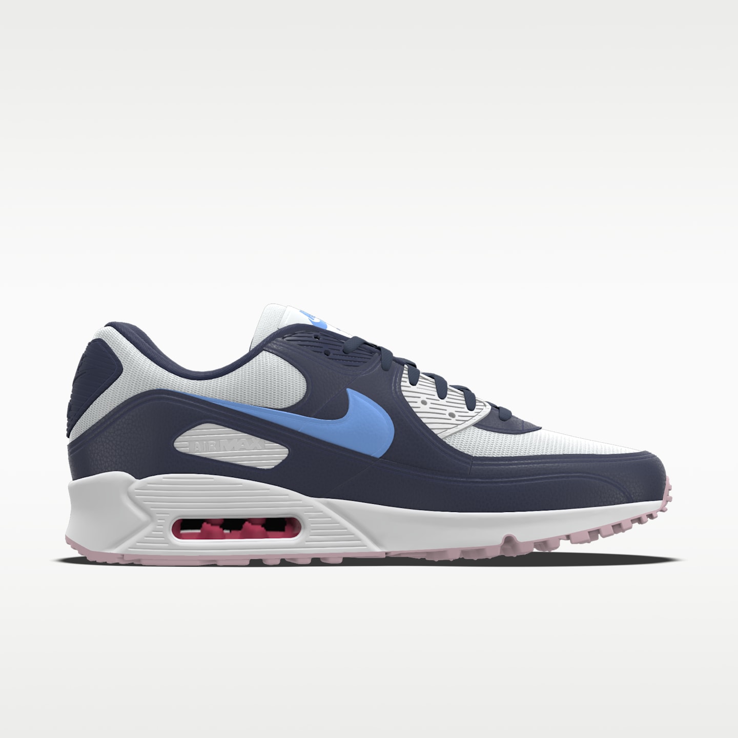 Мужские кроссовки Nike Air Max 90 By Léon Marchand Custom, цвет: Разноцветный — фото 3