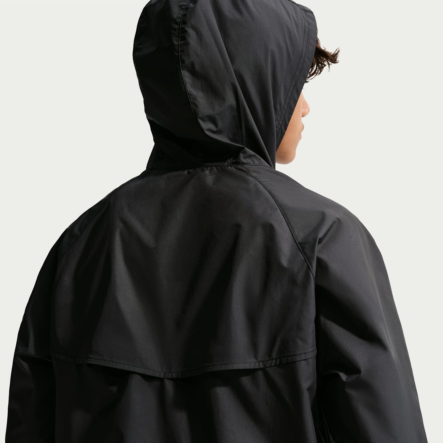 Детская куртка Nike Sportswear Windrunner Hooded Repel, цвет: Чёрный / Белый — фото 5