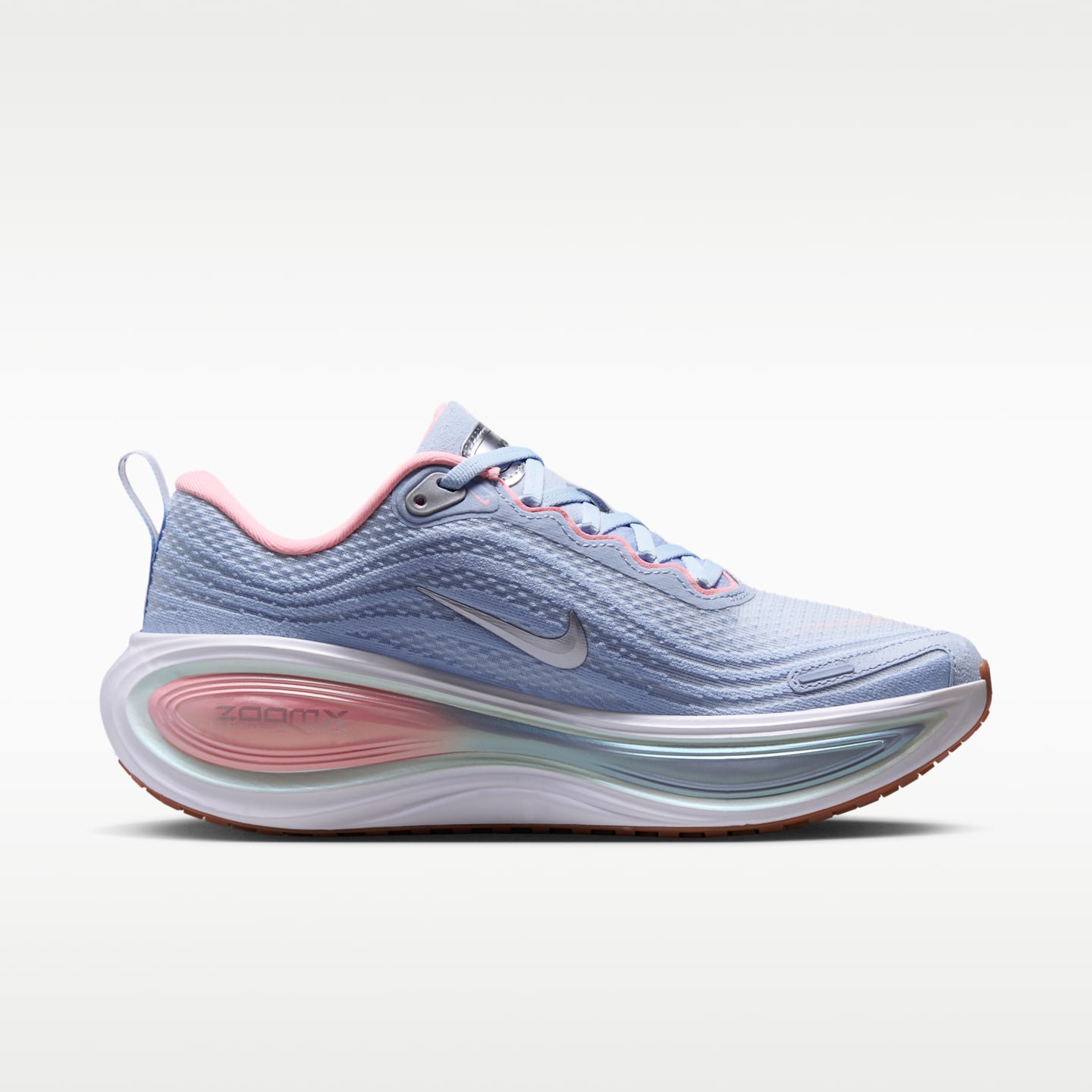 Женские кроссовки Nike Vomero Plus Road Running, цвет: Синий / Выбеленный коралловый — фото 3