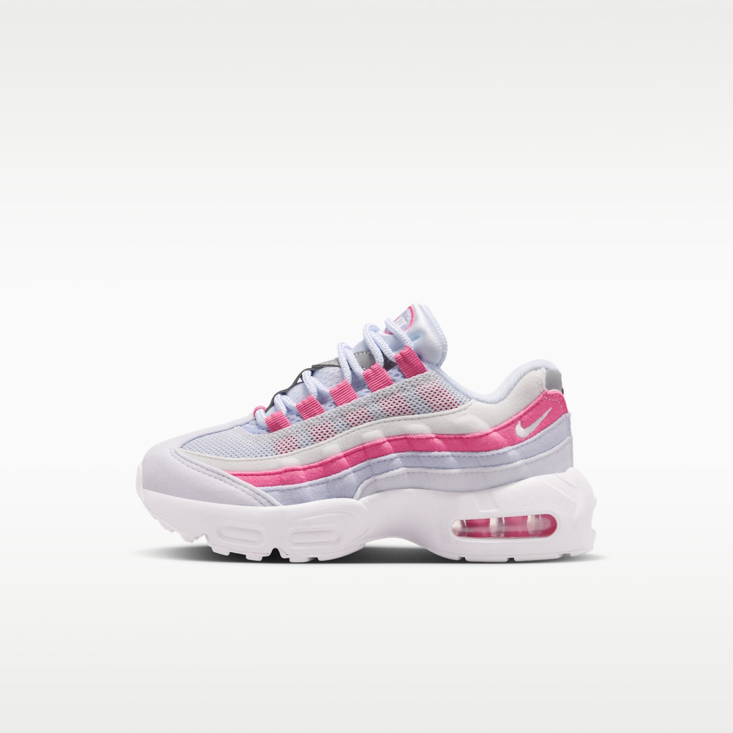 Детские кроссовки Nike Air Max '95, цвет: Серый / Пионовый — фото 1