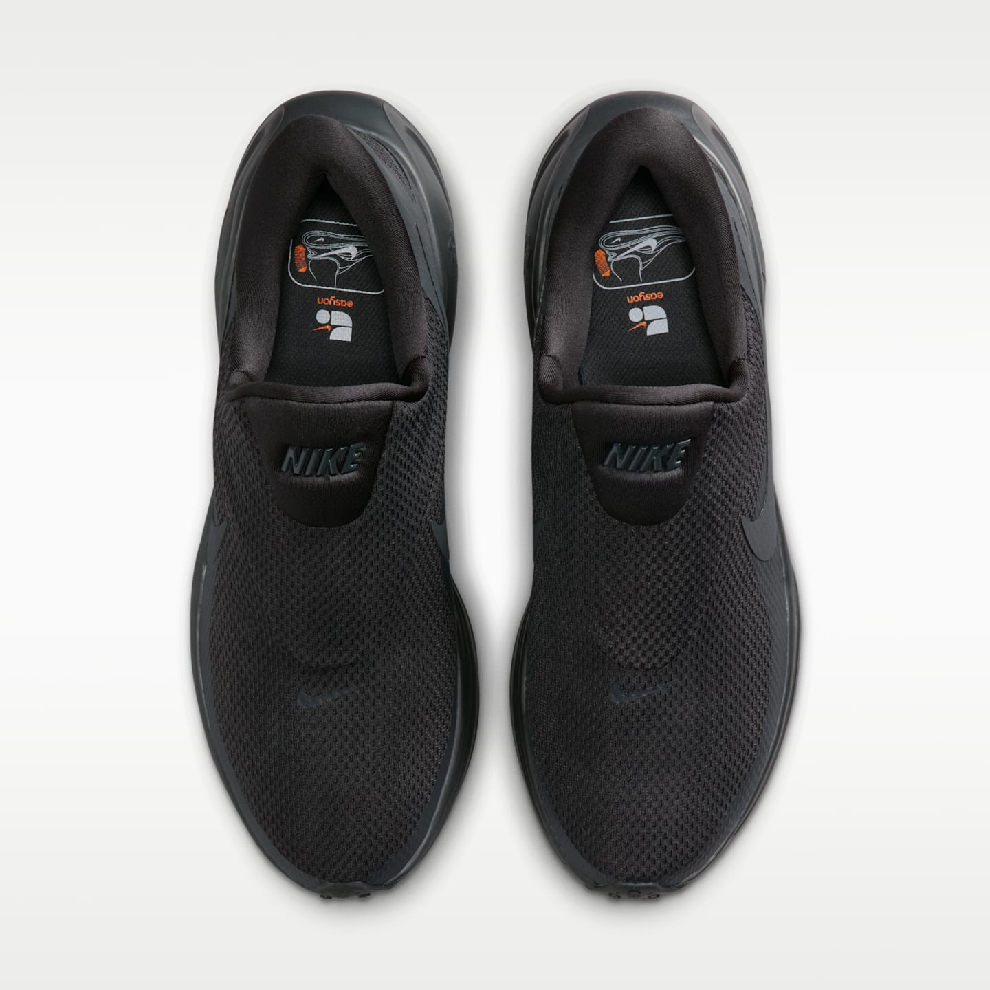 Мужские беговые кроссовки Nike Revolution 8 EasyOn, цвет: Антрацитовый / Чёрный — фото 4