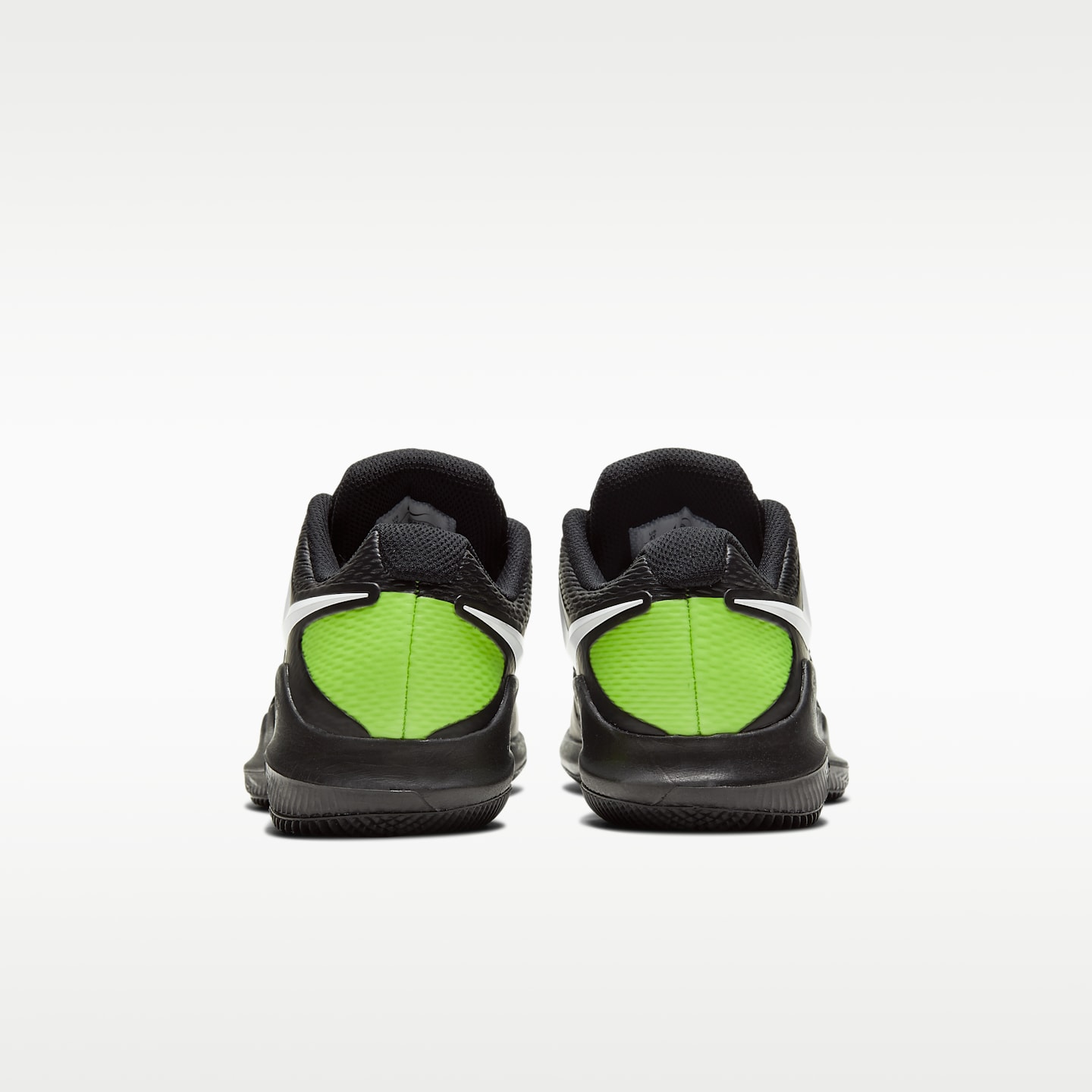 Детские кроссовки Nike NikeCourt Jr. Vapor X Tennis Shoes, цвет: Чёрный / Кислотно-жёлтый — фото 6