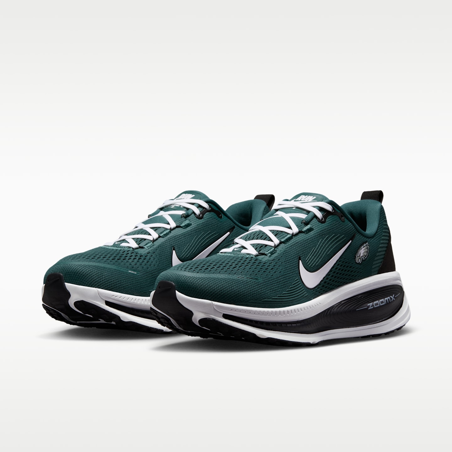 Мужские кроссовки Nike Vomero 18 (Philadelphia Eagles) NFL Road Running, цвет: Бирюзовый / Чёрный — фото 5