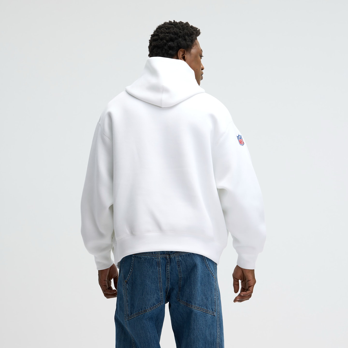 Мужское худи Nike Buffalo Bills Rivalries Collection Oversized Tech Fleece NFL, цвет: Белый — фото 2