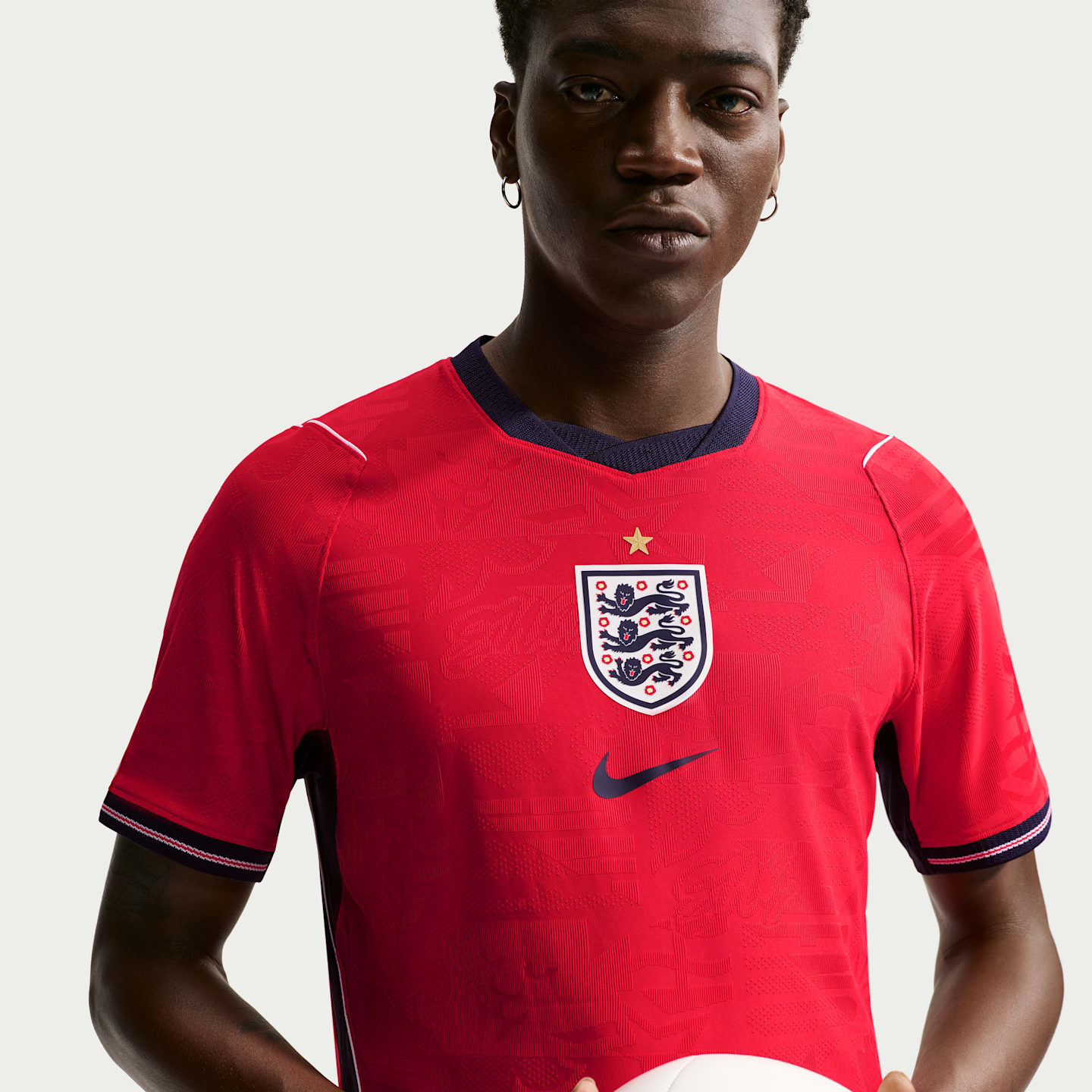 Мужская футбольная джерси Nike England National Team 2026 Match Away Aero-FIT, цвет: Красный / Обсидиановый — фото 3