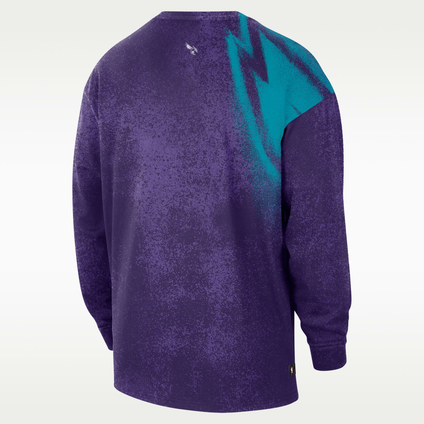 Мужская футболка Nike Charlotte Hornets Essential Anthem Long-Sleeve Basketball, цвет: Фиолетовый — фото 2