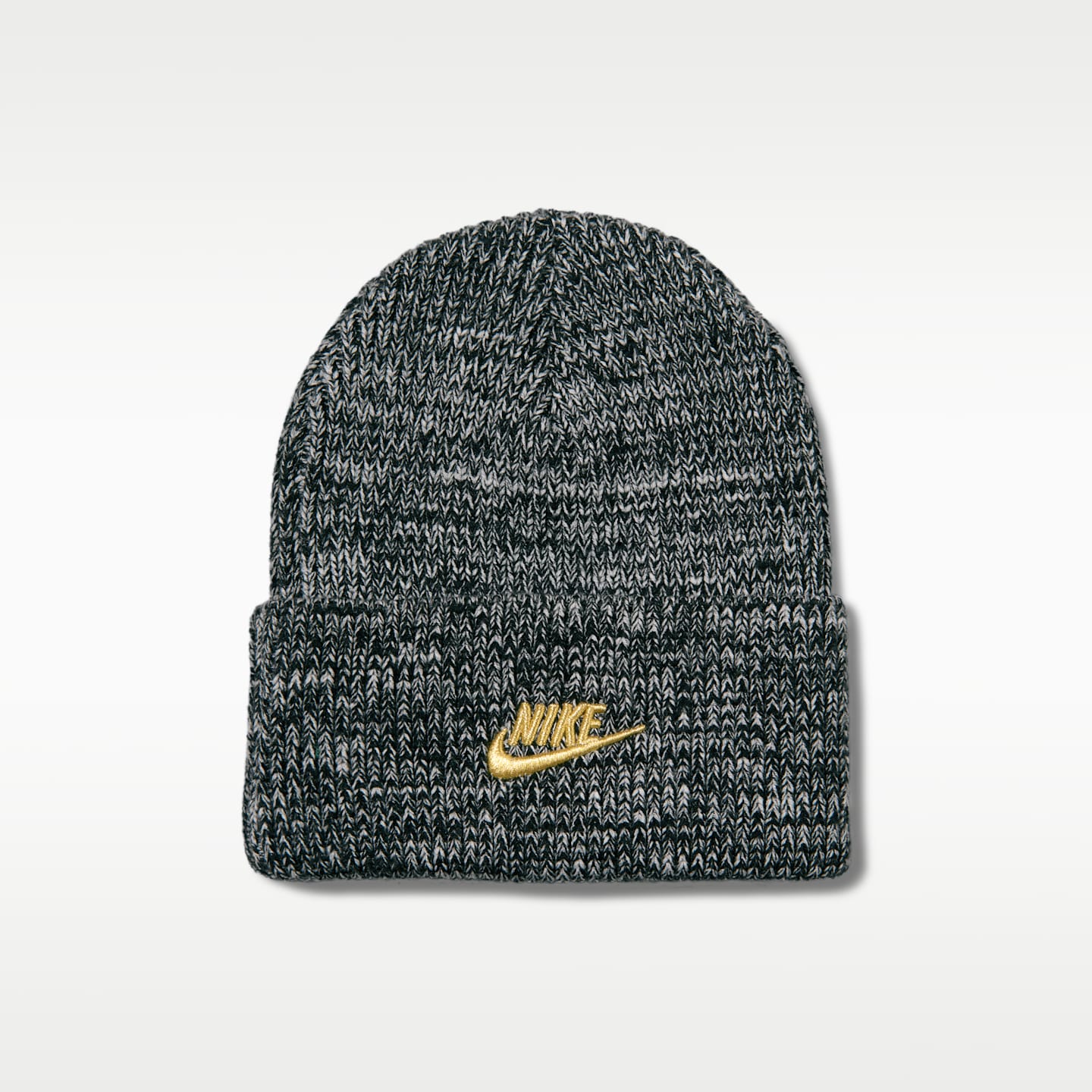Шапка с высоким отворотом Nike Peak Holiday, цвет: Чёрный / Молочный — фото 5