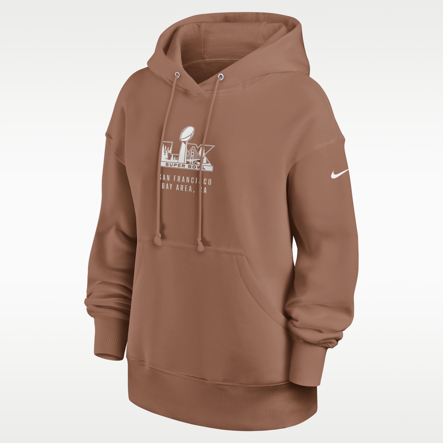 Женская худи Nike Super Bowl LX Phoenix NFL, цвет: Коричневый — фото 1