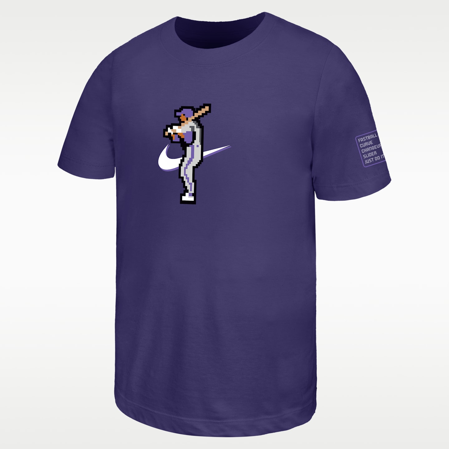 Футболка Nike Baseball для мальчиков, цвет: Орхидея — фото 1