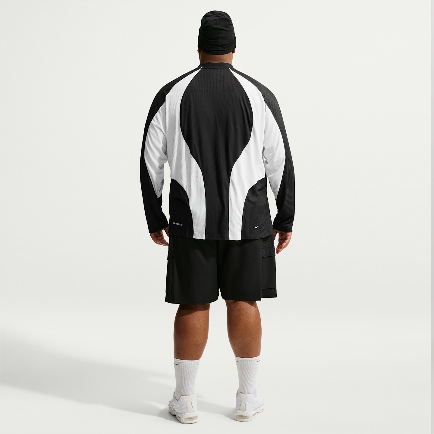 Мужской топ Nike Tech Dri-FIT ADV Jersey, цвет: Чёрный / Молочный белый — фото 10