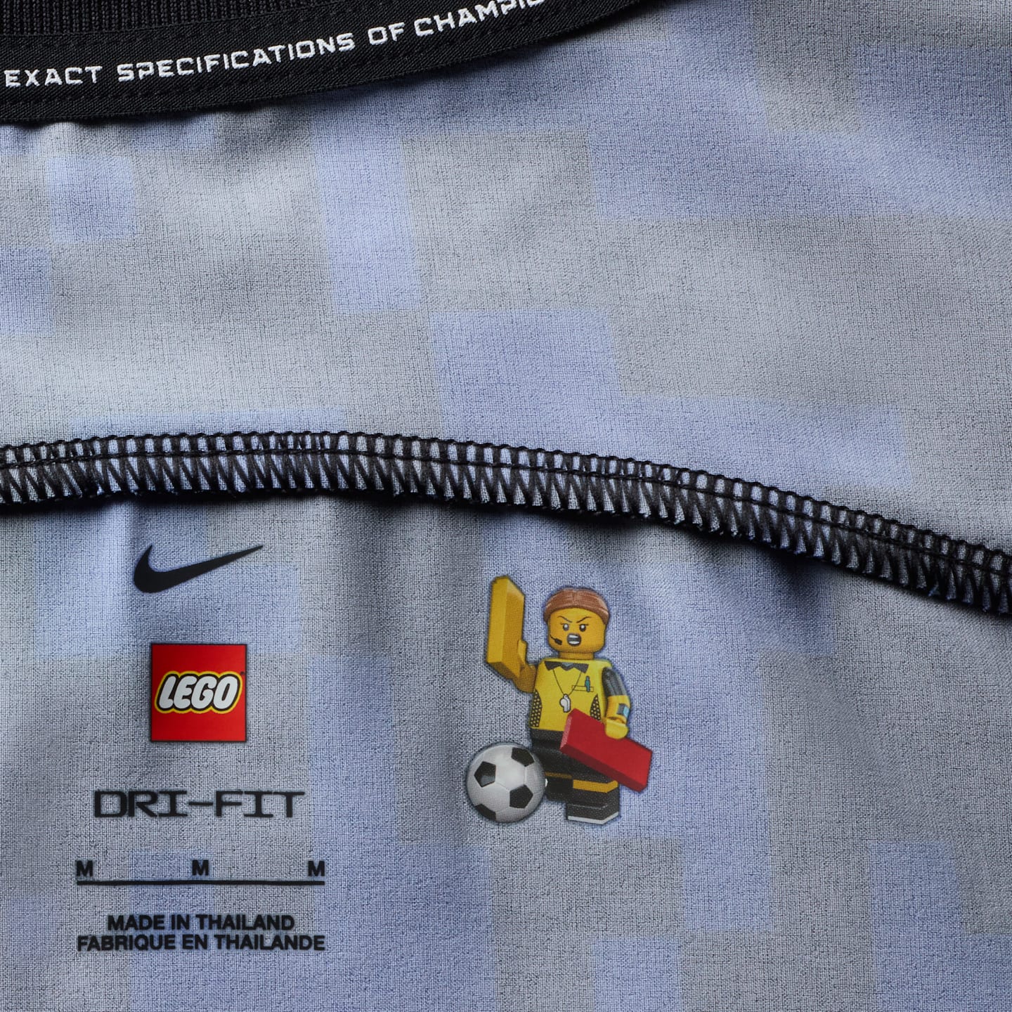 Детское трикотажное джерси Nike x LEGO Collection, цвет: Чёрный — фото 6