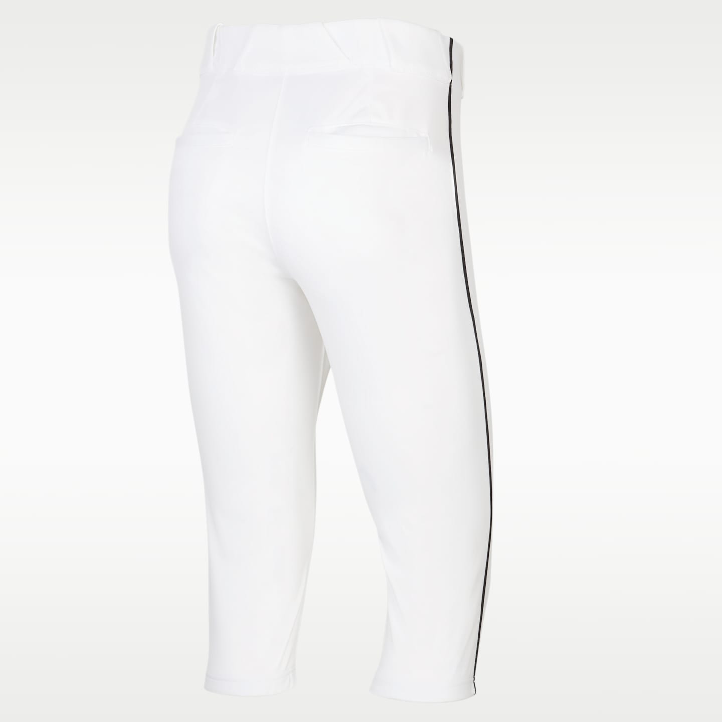 Мужские бейсбольные брюки Nike Vapor Select 2 с высокой посадкой и кантом, цвет: Белый / Чёрный — фото 2