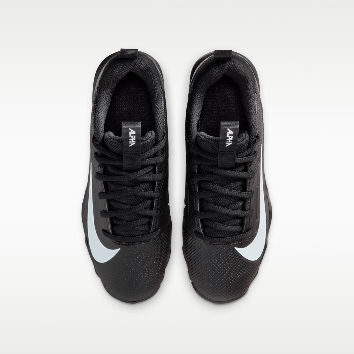 Детские бутсы Nike Alpha Menace 4 Shark Football Cleats, цвет: Чёрный / Белый — фото 4