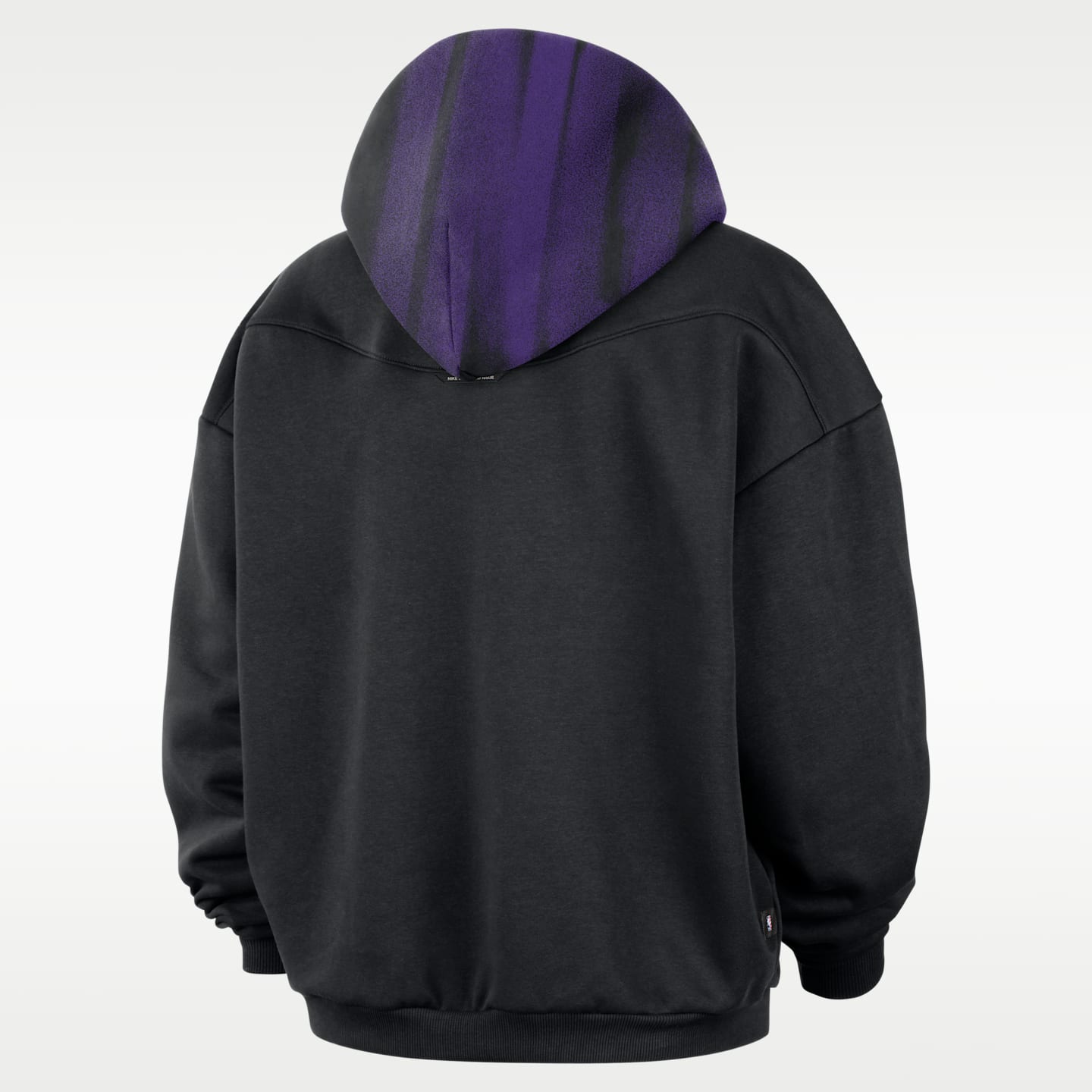 Мужское худи Nike Sacramento Kings Standard Issue Therma-FIT Fleece Basketball, цвет: Чёрный / Белый — фото 2