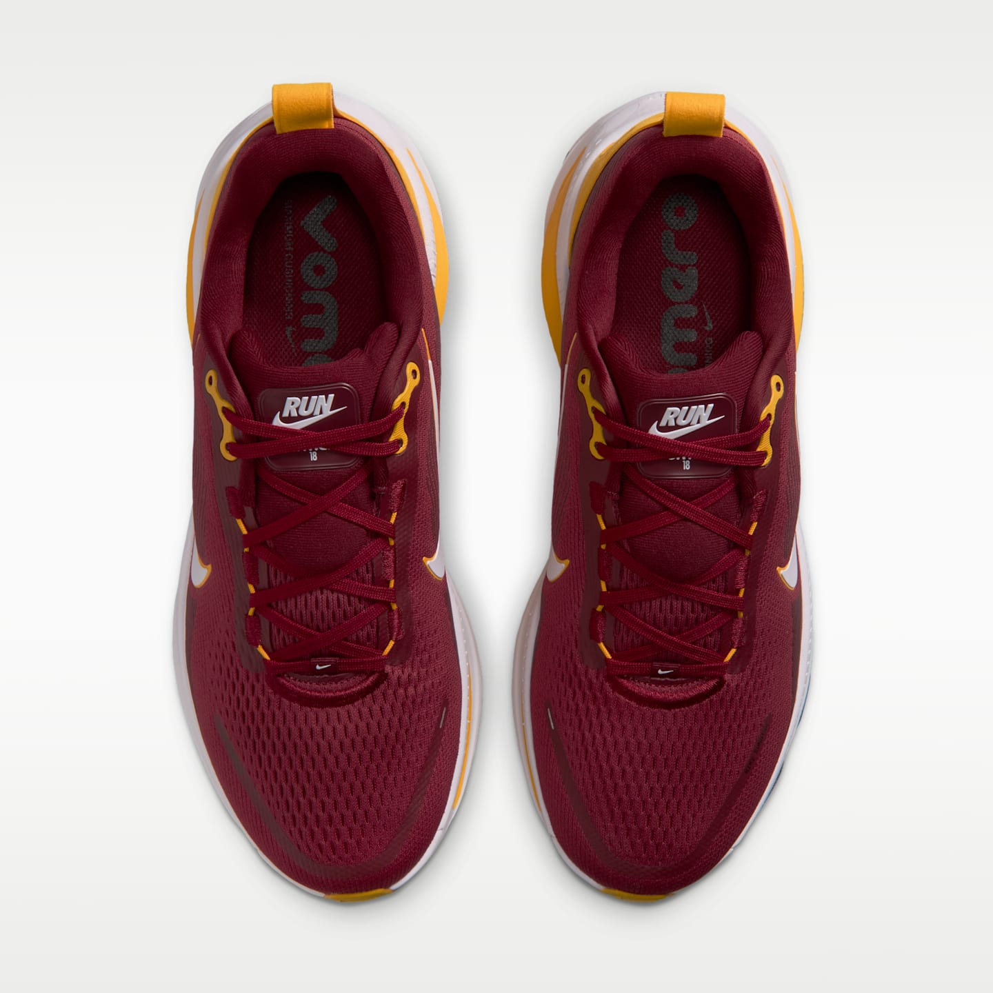 Мужские кроссовки Nike Vomero 18 (Washington Commanders) NFL Road Running, цвет: Красный / Золотой — фото 4