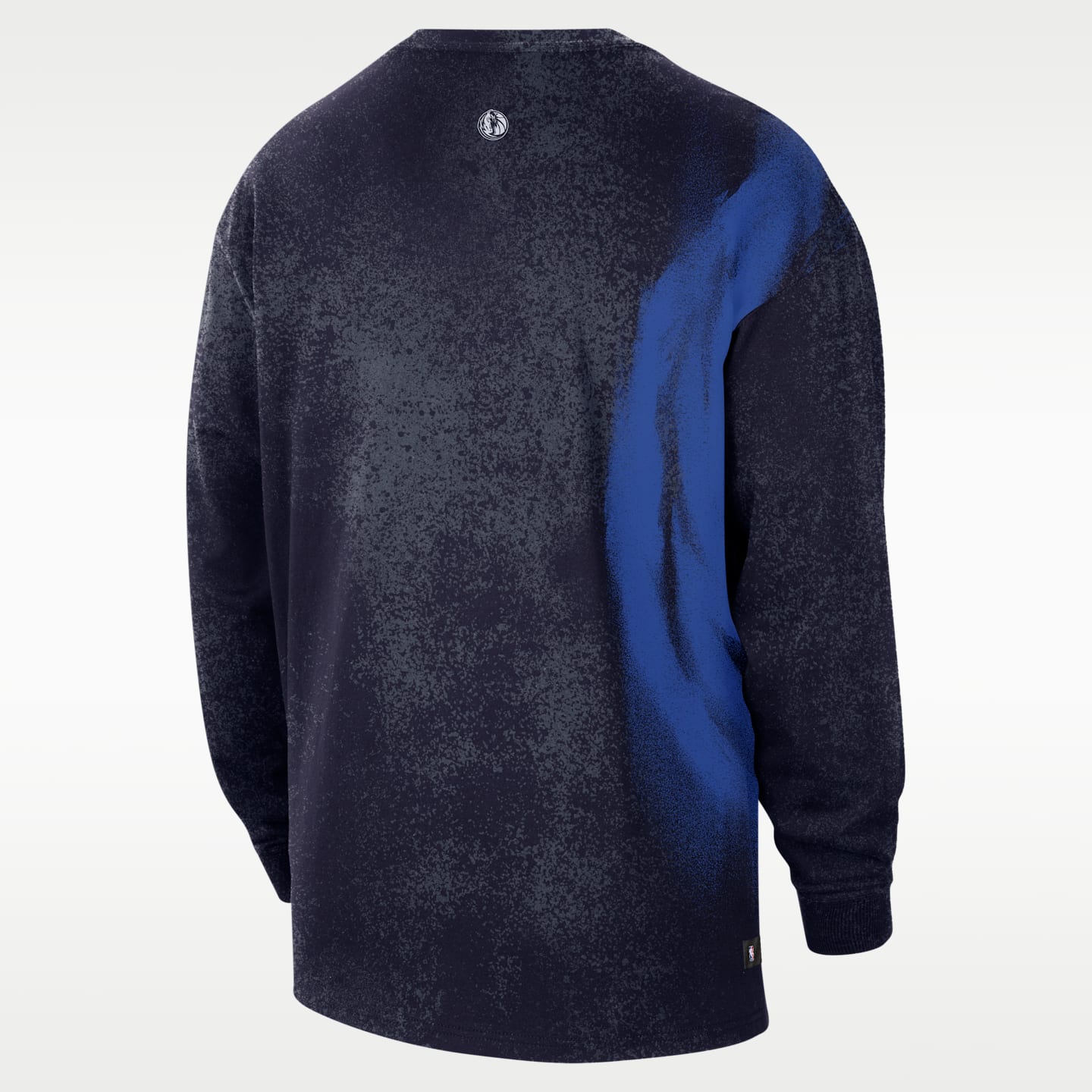 Мужская футболка Nike Dallas Mavericks Essential Anthem Long-Sleeve Basketball, цвет: Тёмно-синий — фото 2