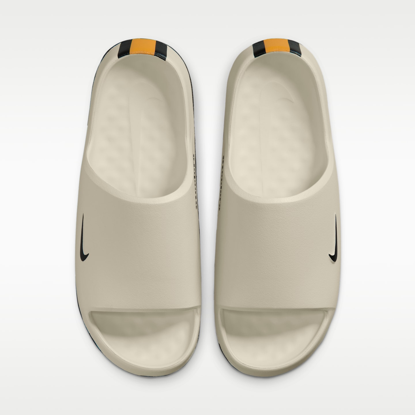 Мужские сандалии Nike Calm (Pittsburgh Steelers) NFL, цвет: Молочный / Золотой — фото 5