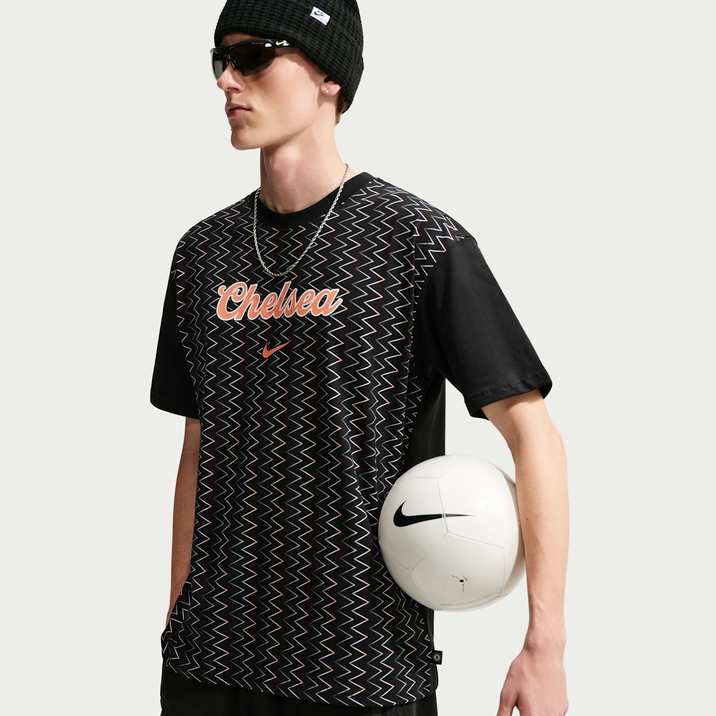 Мужские футболки Chelsea FC Nike T-Shirt, цвет: Чёрный — фото 1