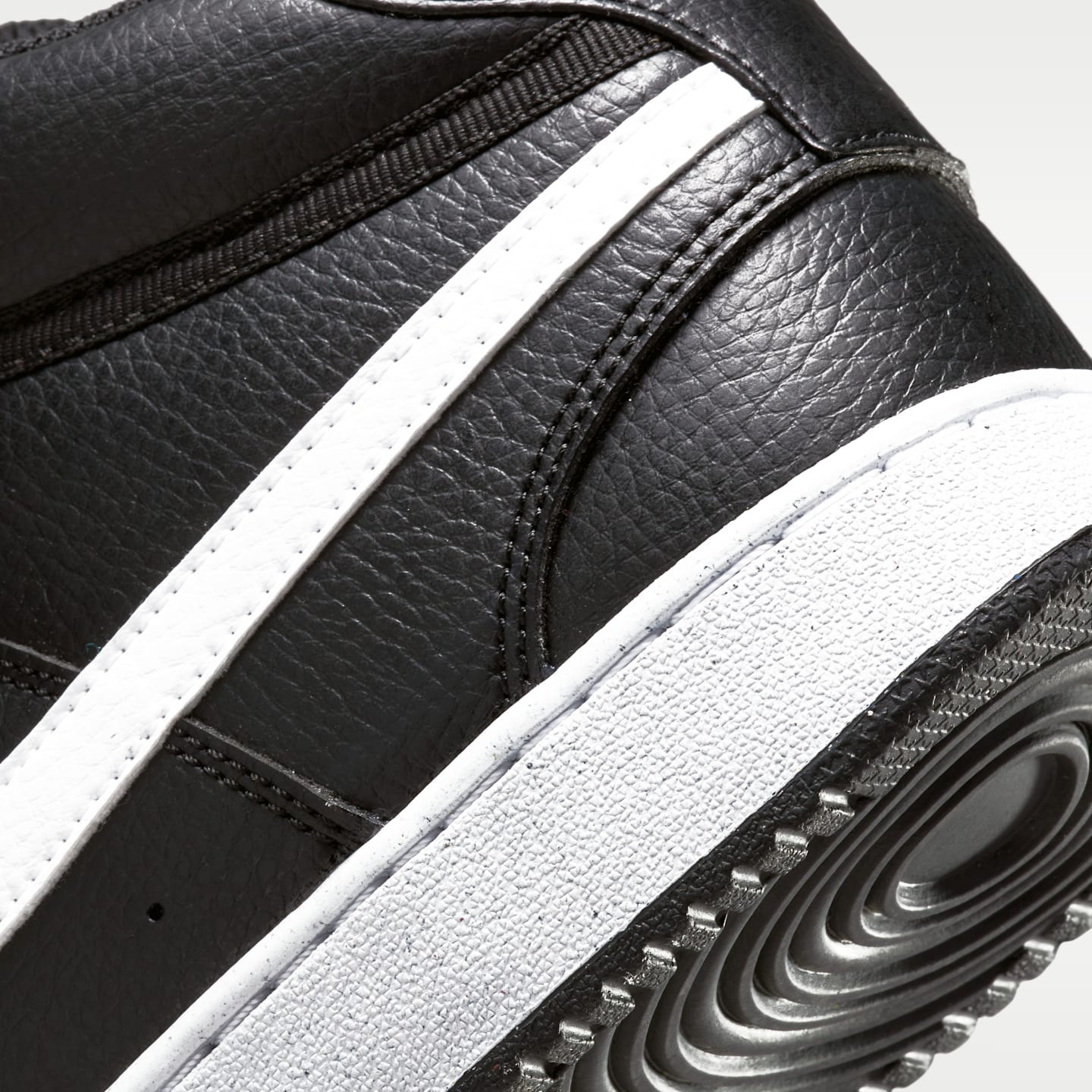 Мужские кроссовки Nike Court Vision Mid Next Nature, цвет: Чёрный / Белый — фото 9