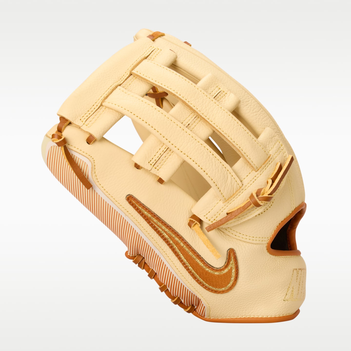 Бейсбольная перчатка Nike Vapor H-Web для левши, цвет: Кремовый / Оранжевый — фото 5