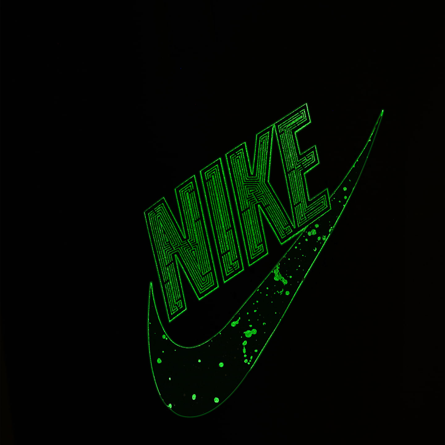 Детские брюки Nike Sportswear Club "Alien" Fleece, цвет: Чёрный / Кислотно-жёлтый — фото 7