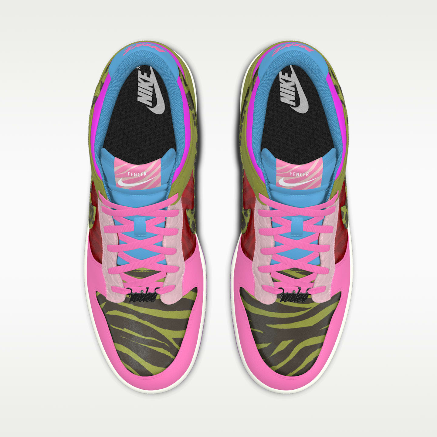 Мужские кроссовки Nike Dunk Low Unlocked By Miles Chamley-Watson Custom, цвет: Разноцветный — фото 4